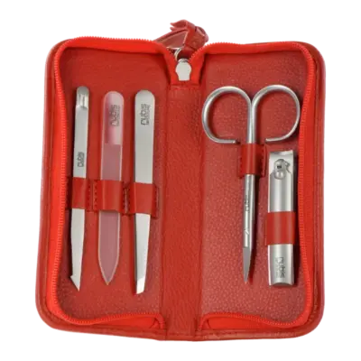 Red Zipper Manicure Set