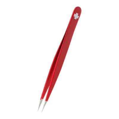 Tweezers Pointed Tip Swiss Cross